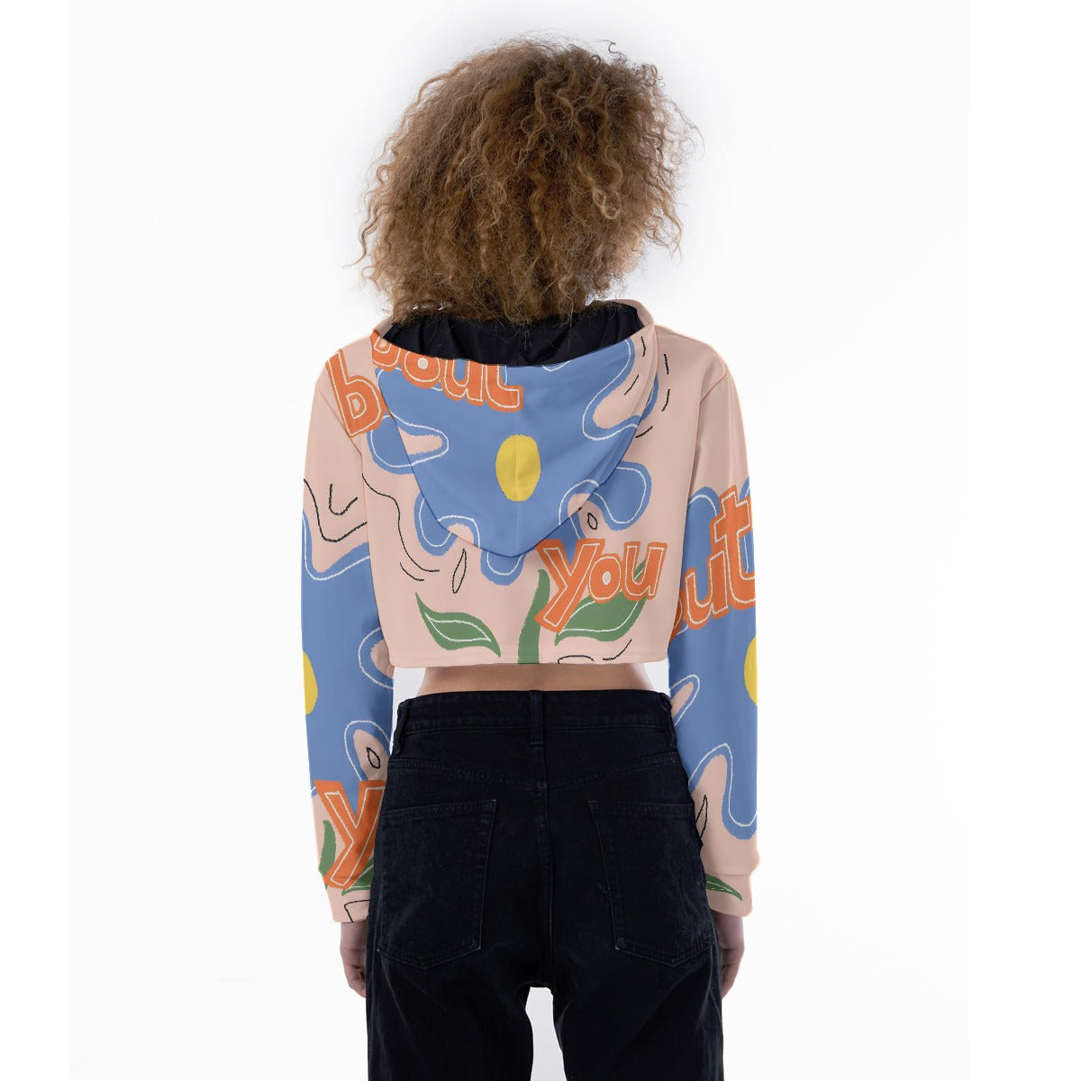 All-Over Print Women's Crop Top Hoodie