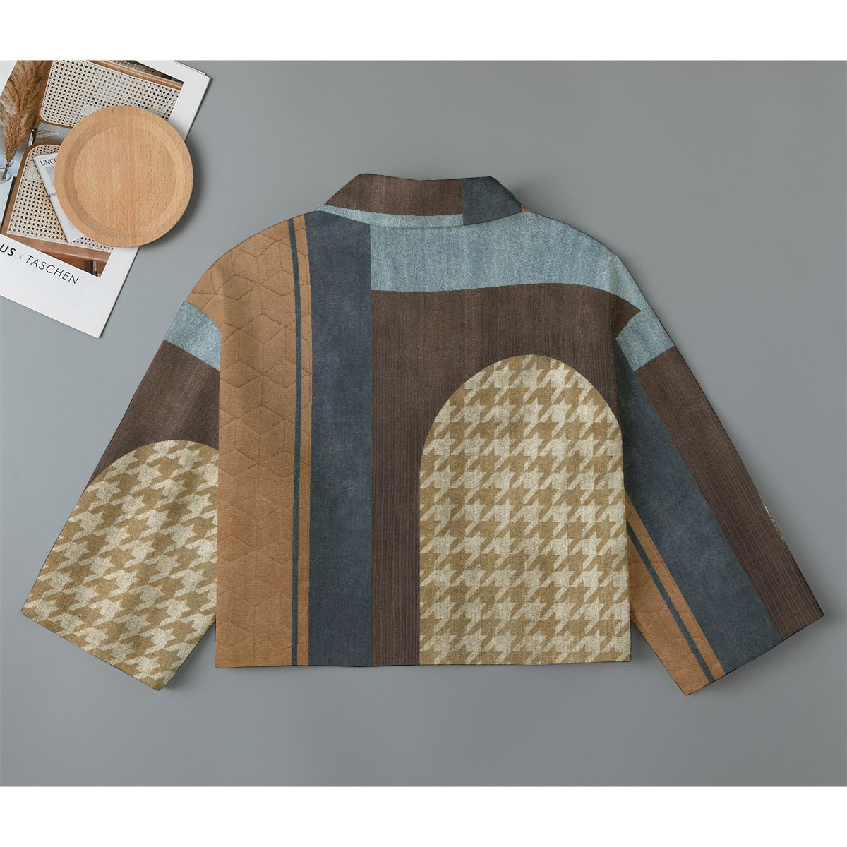 All-Over Print Women's Cropped Jacket | 245GSM Cotton