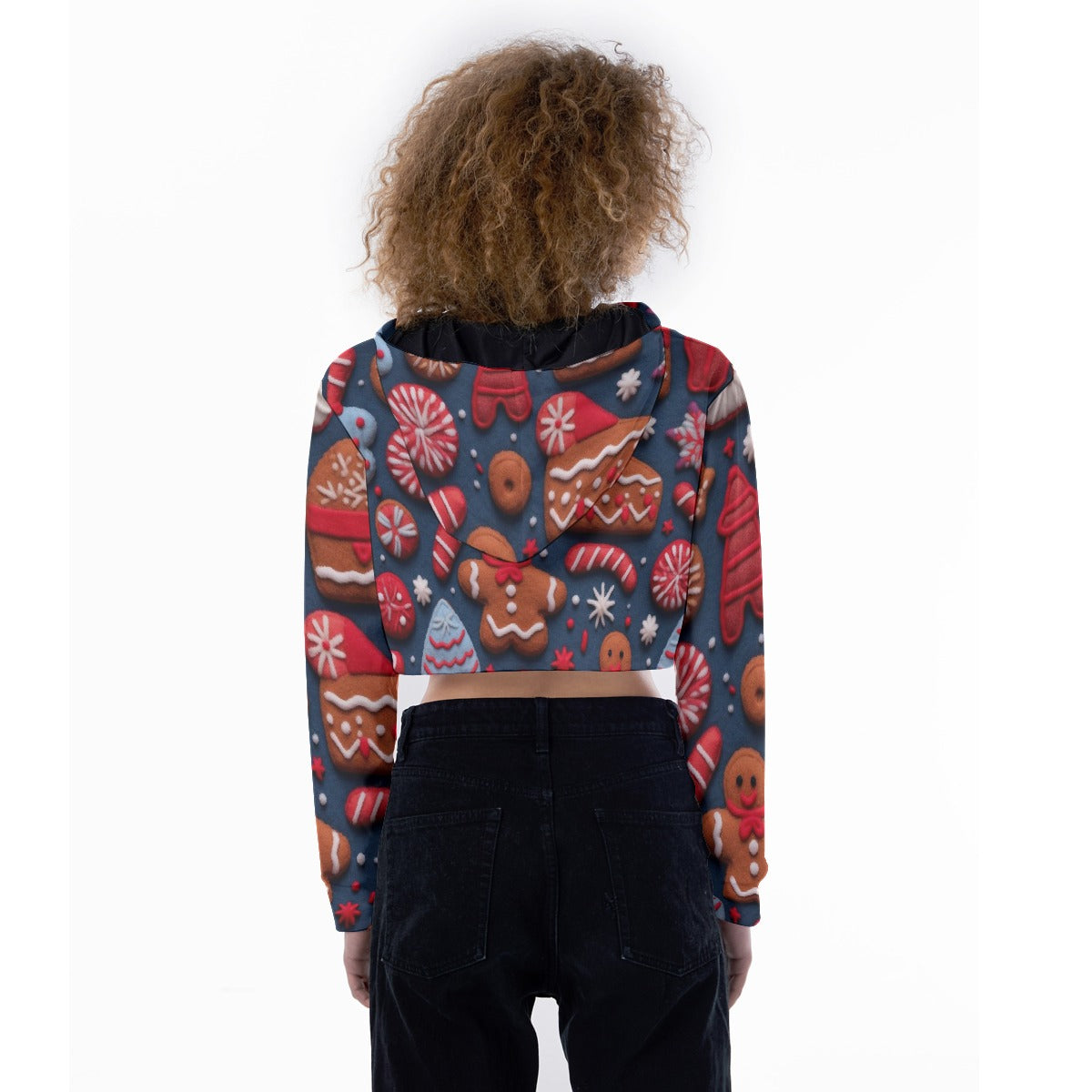 All-Over Print Women's Crop Top Hoodie