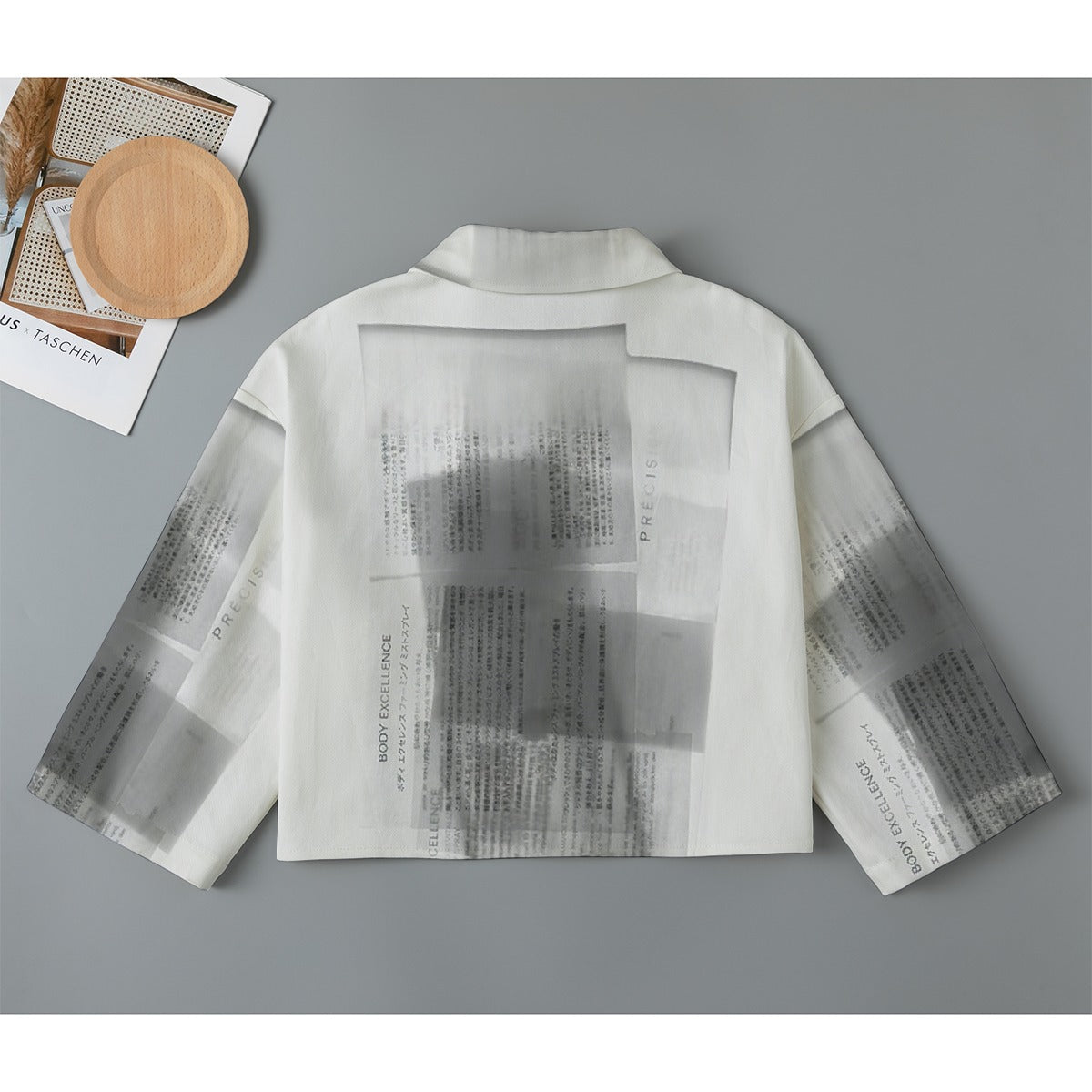 All-Over Print Women's Cropped Jacket | 245GSM Cotton