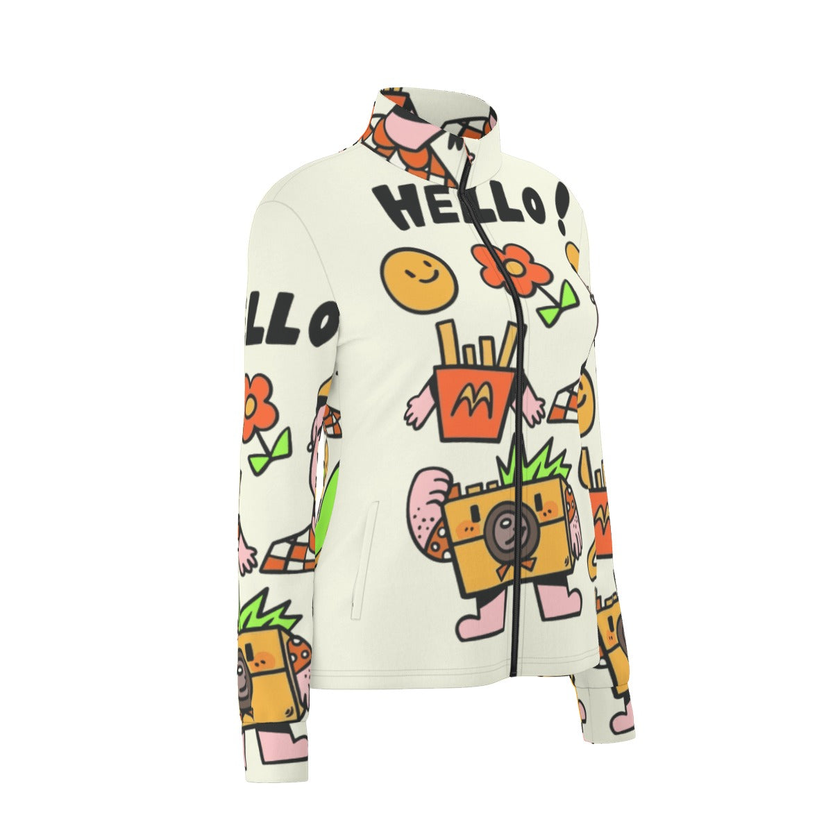 All-Over Print Women's Long Sleeve Thumbhole Jacket