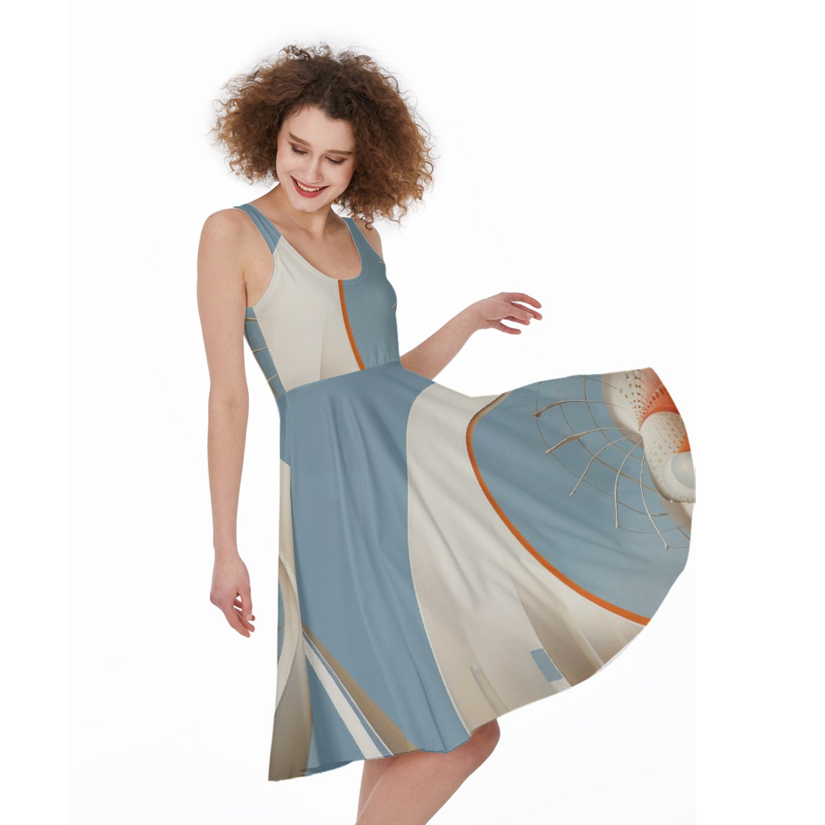 All-Over Print Women's Sleeveless Dress