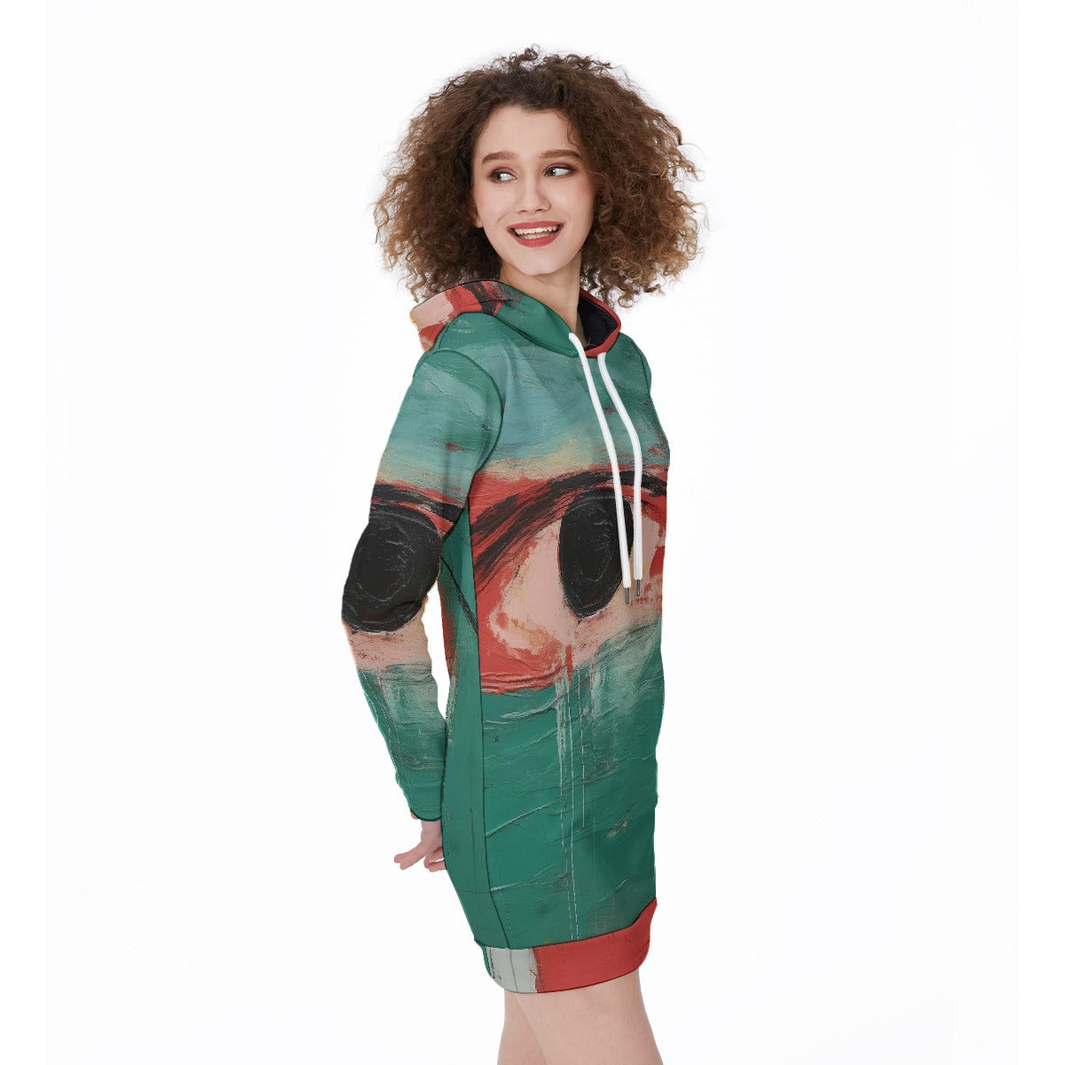 All-Over Print Women's Long Hoodie