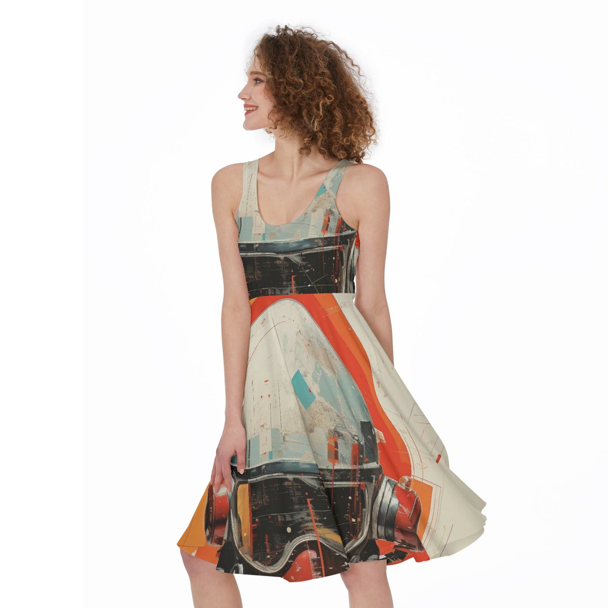 All-Over Print Women's Sleeveless Dress