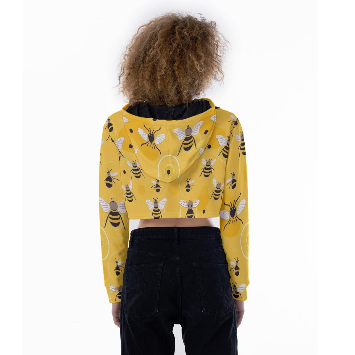 All-Over Print Women's Crop Top Hoodie