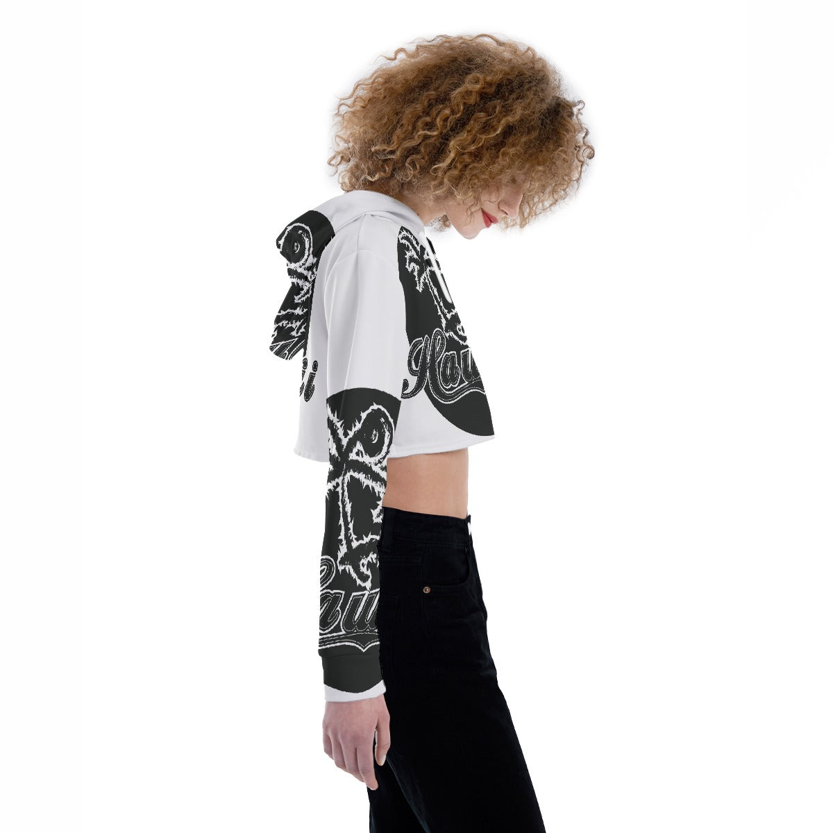 All-Over Print Women's Crop Top Hoodie