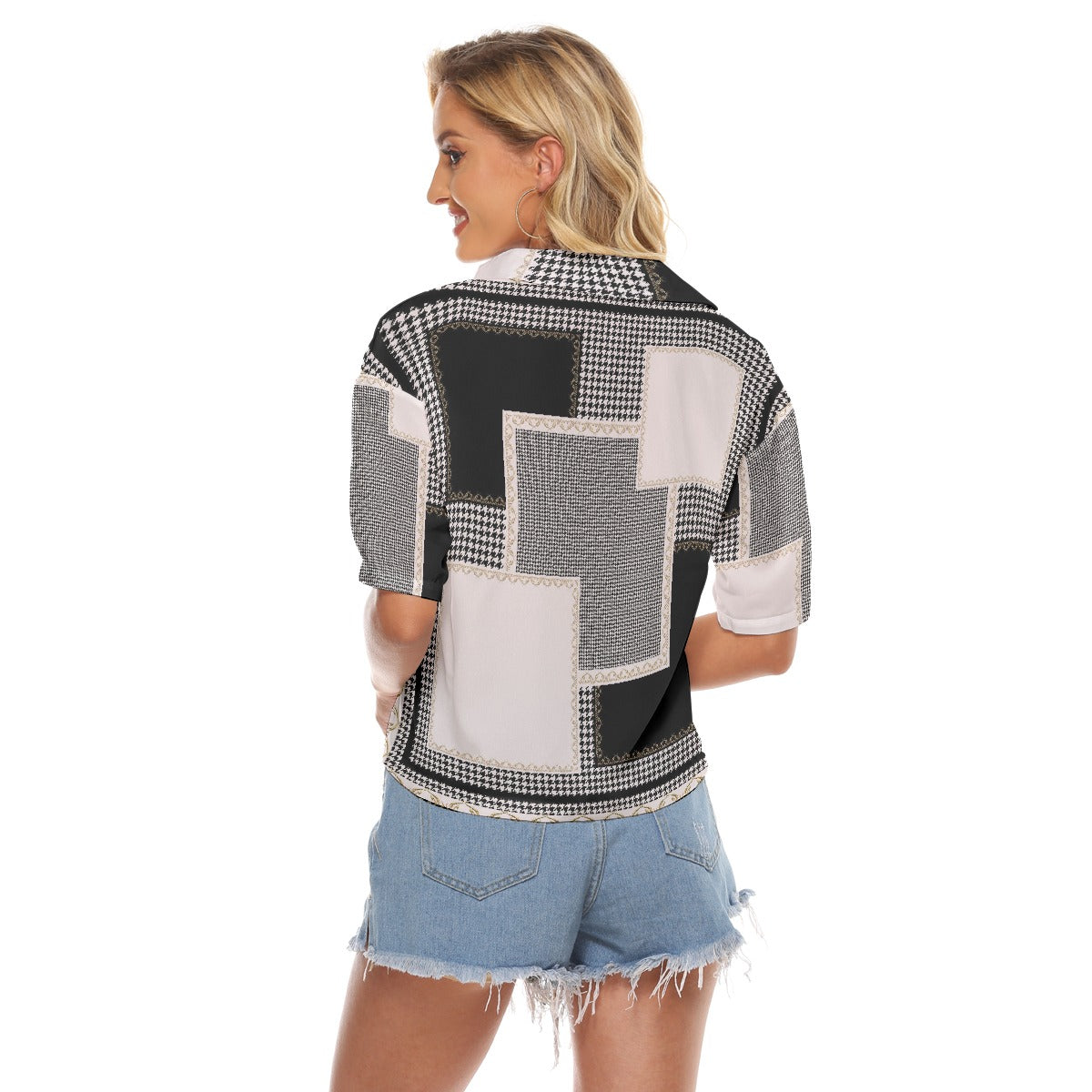 All-Over Print Women's V-neck Shirts