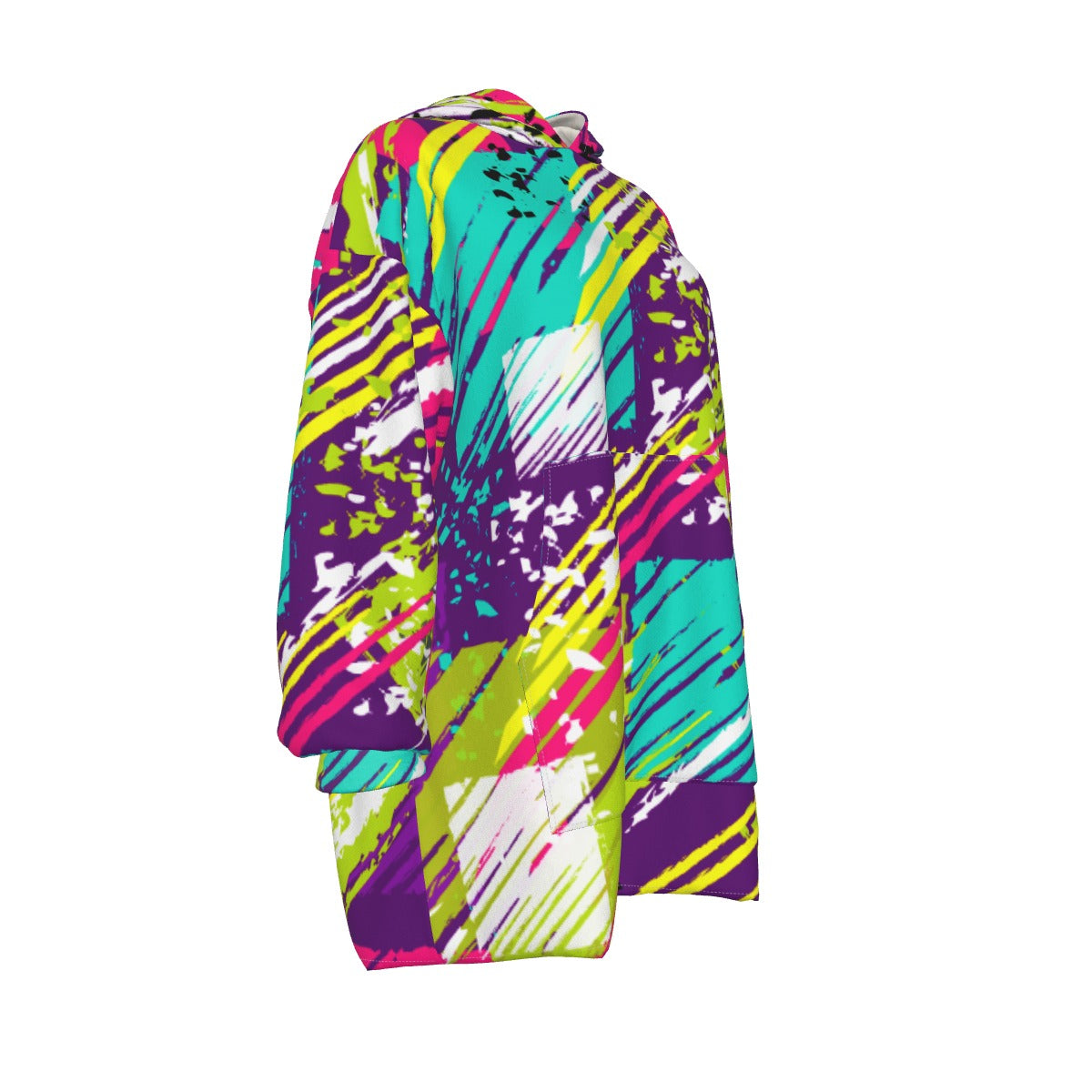 All-Over Print Women's Sherpa Fleece Hoodie Blanket