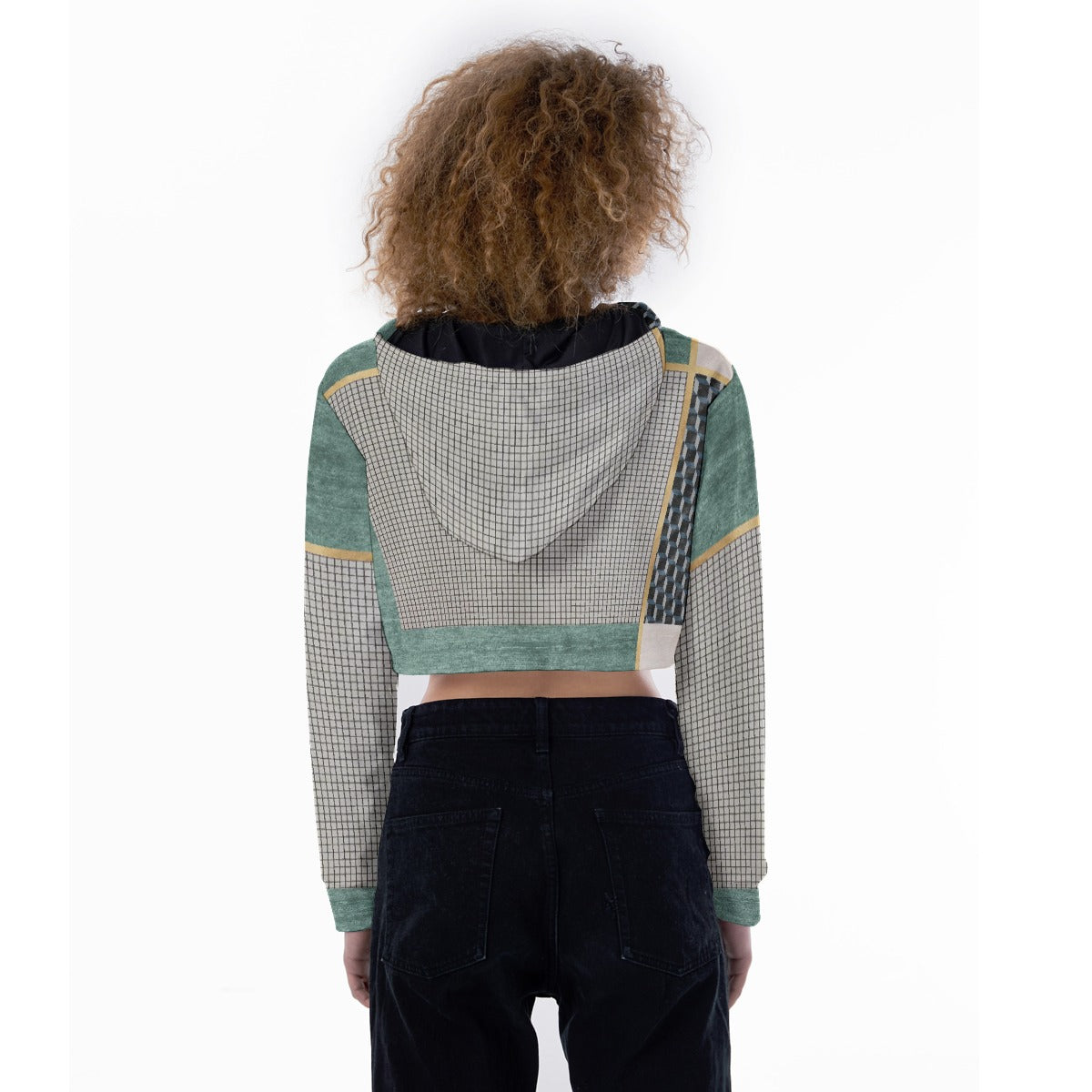 All-Over Print Women's Crop Top Hoodie