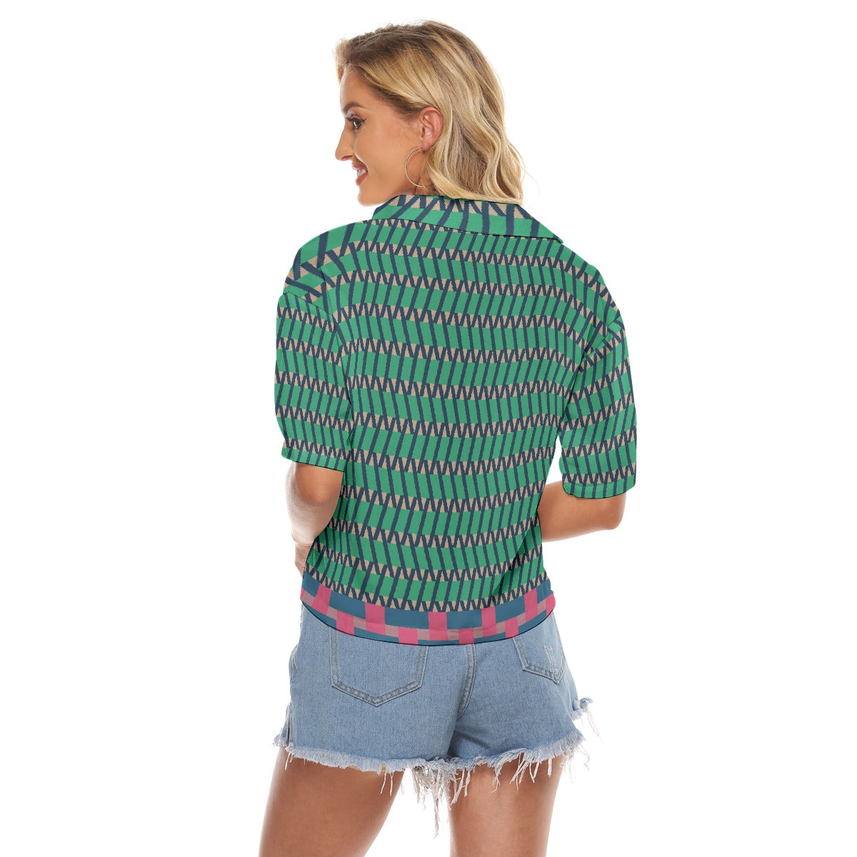 All-Over Print Women's V-neck Shirts