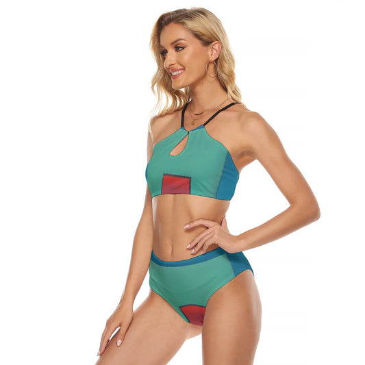 All-Over Print Women's Cami Keyhole One-piece Swimsuit