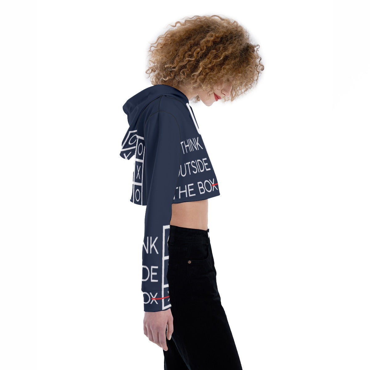 All-Over Print Women's Crop Top Hoodie