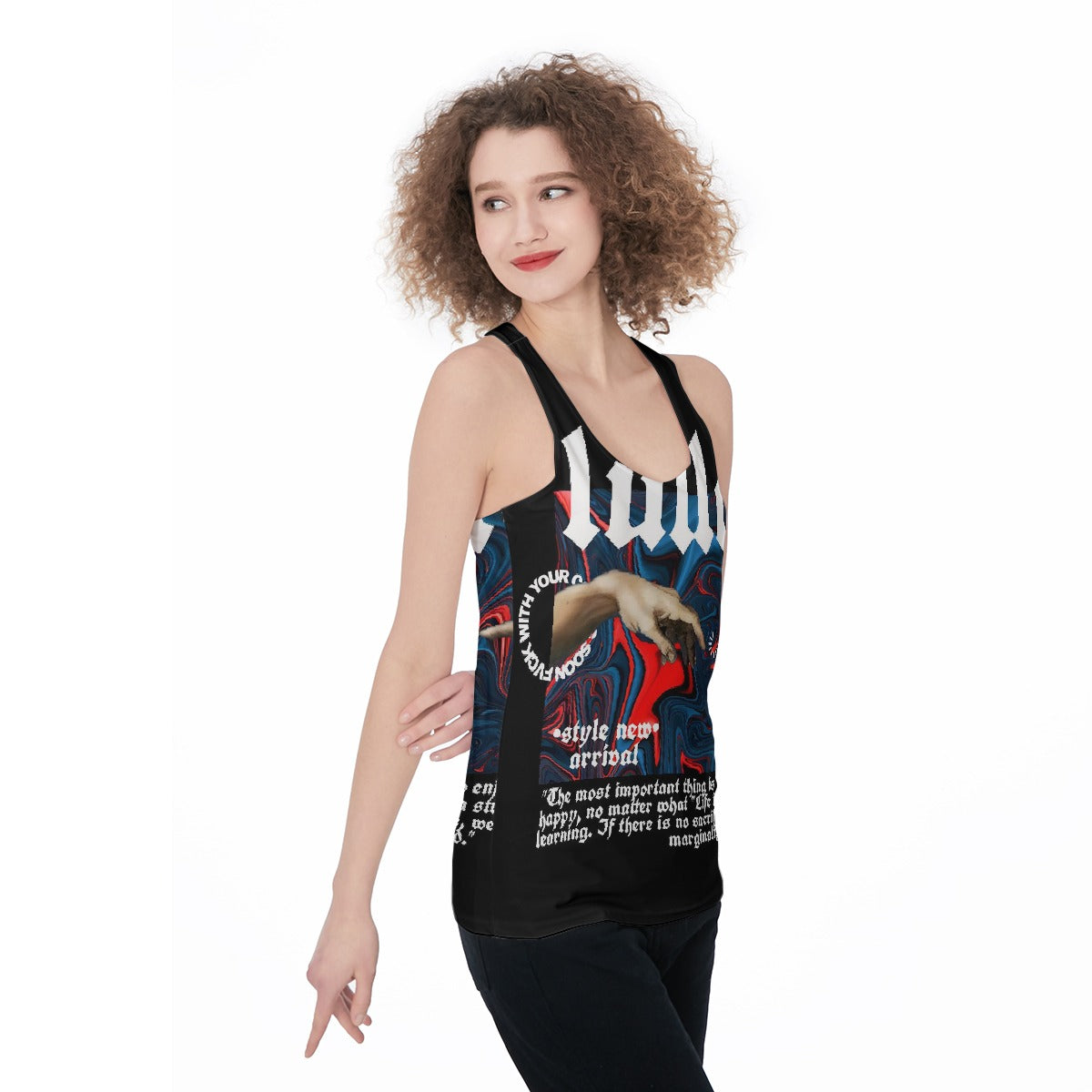 All-Over Print Women's Racerback Tank Top