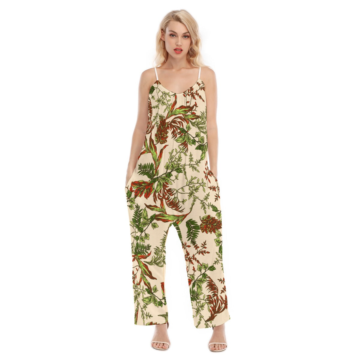 All-Over Print Women's Loose Cami Jumpsuit