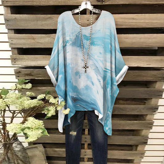 All-Over Print Women's Bat Sleeve Shirt