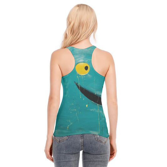 All-Over Print Women's Racer Vest | 190GSM Cotton