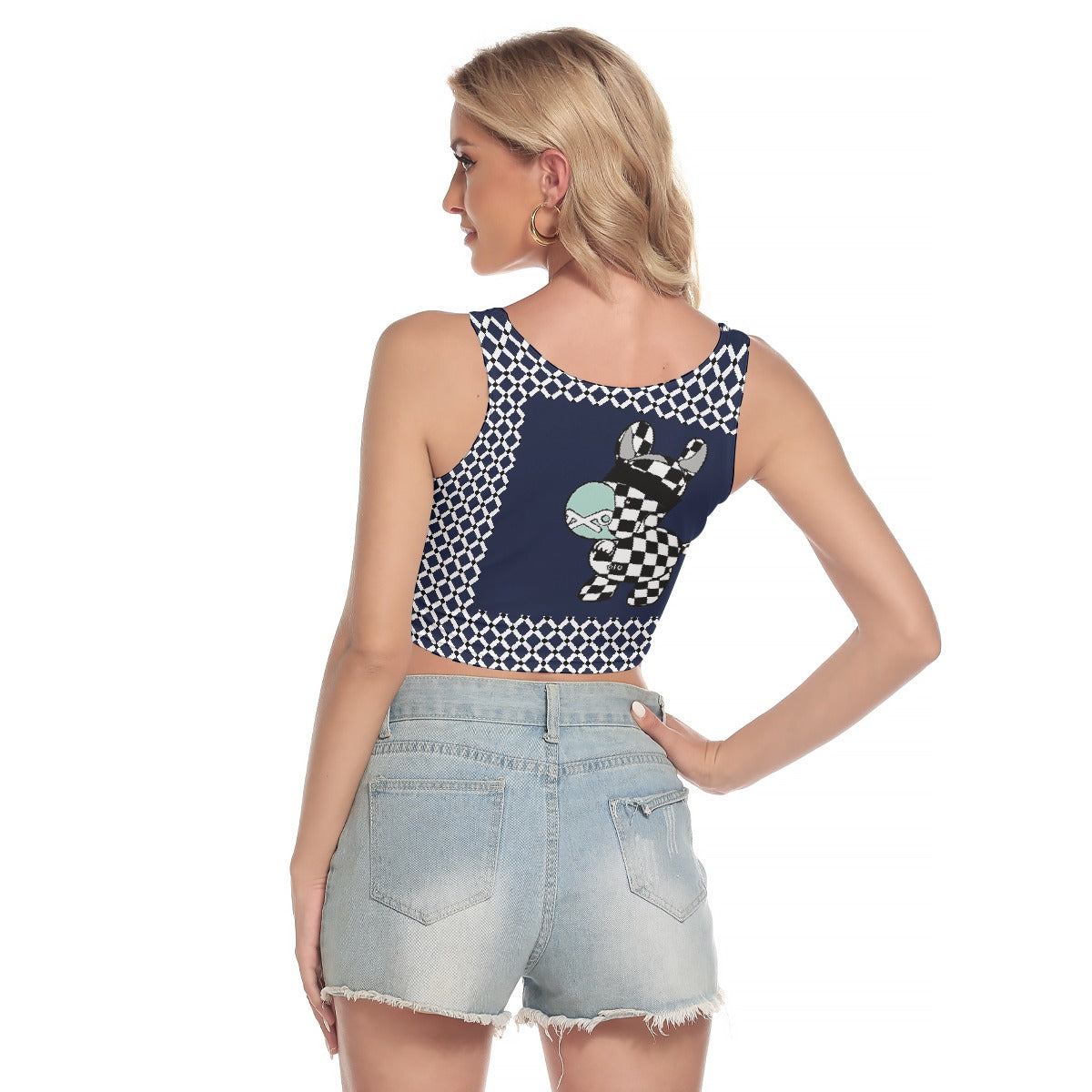 All-Over Print Women's Sport Crop Tank Top
