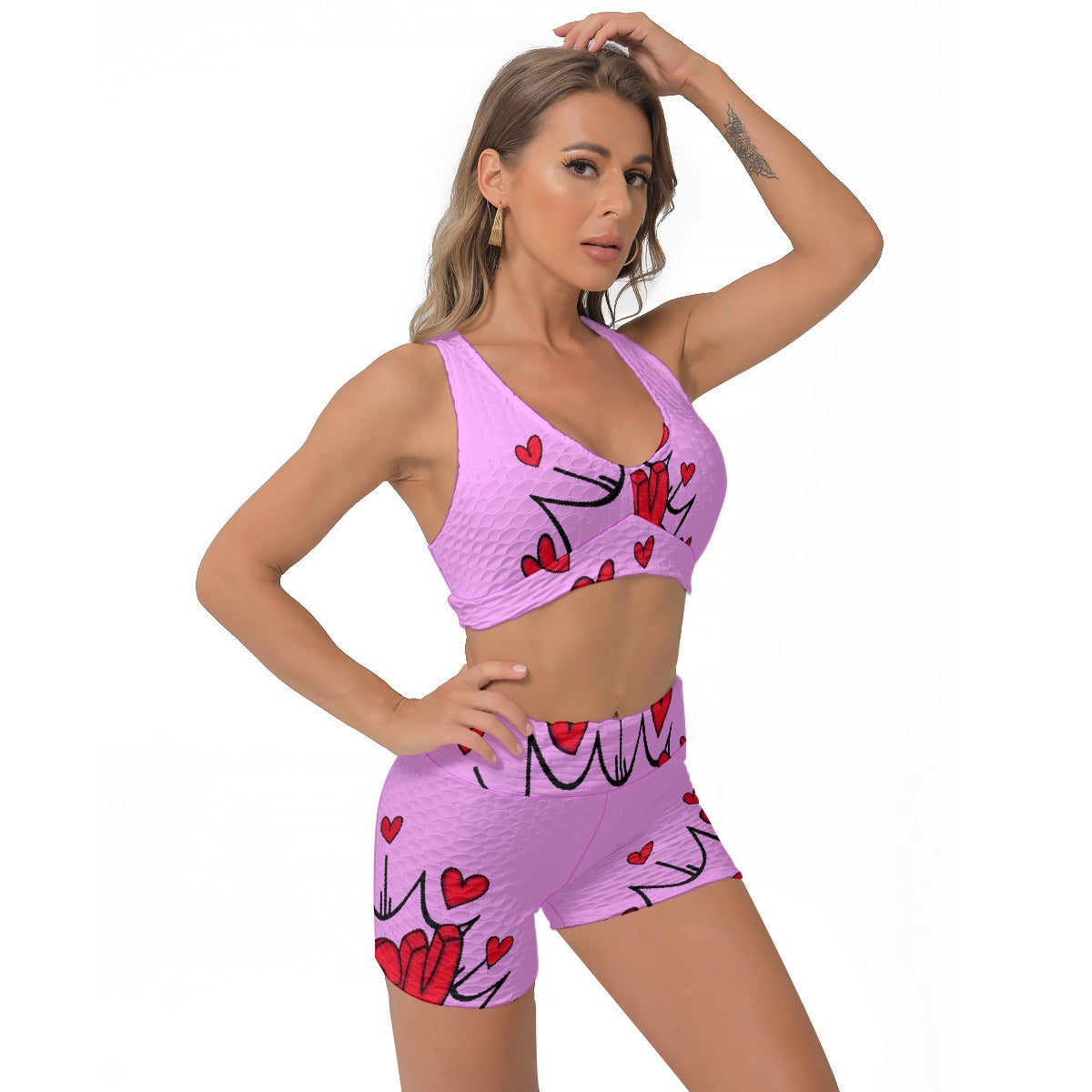 All-Over Print Women's Sports Bra Suit