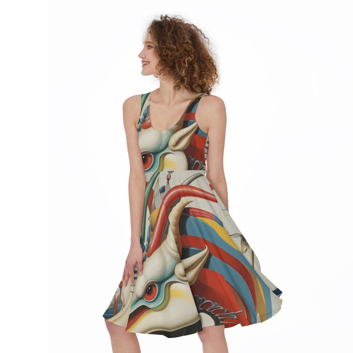 All-Over Print Women's Sleeveless Dress