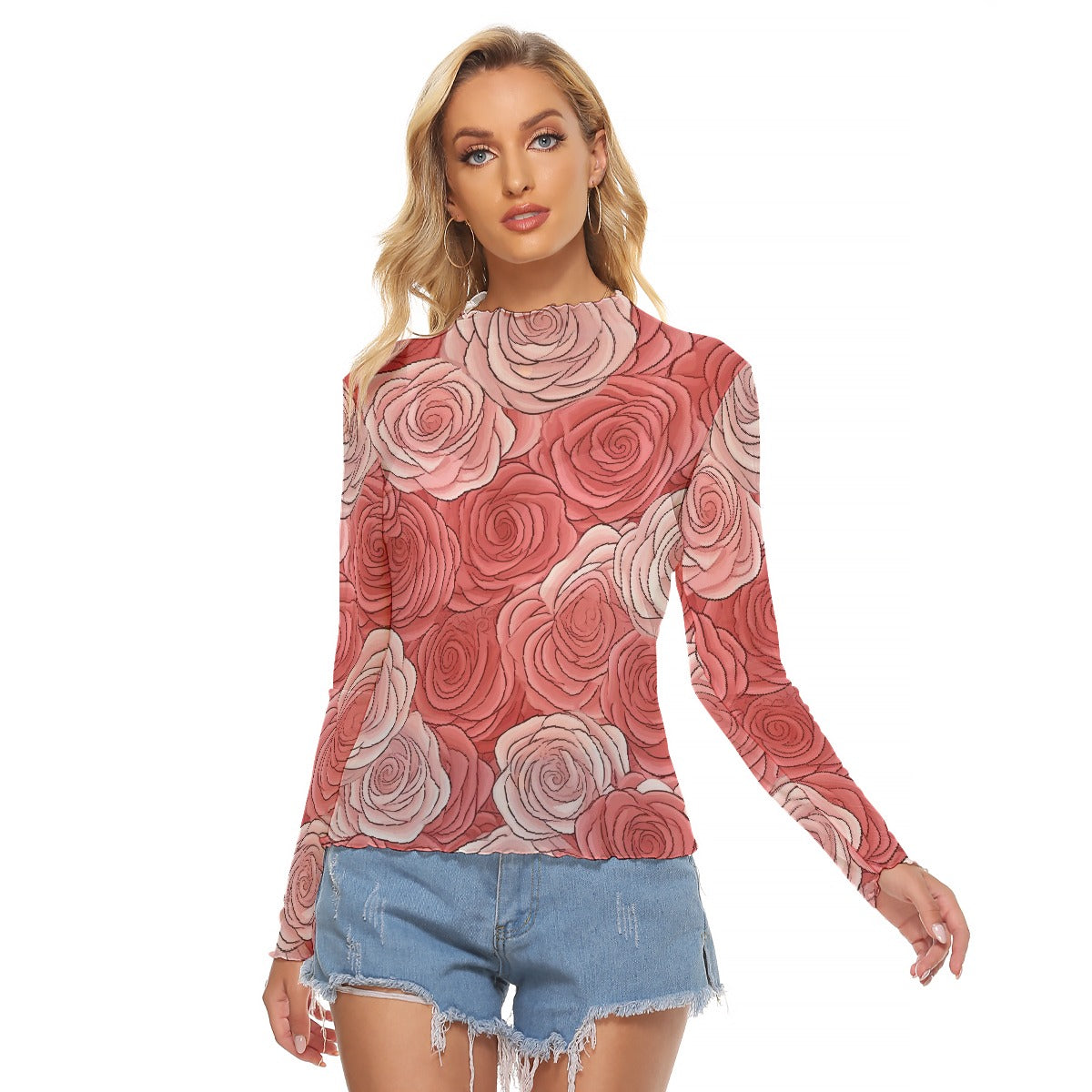 All-Over Print Women's Mesh T-shirt