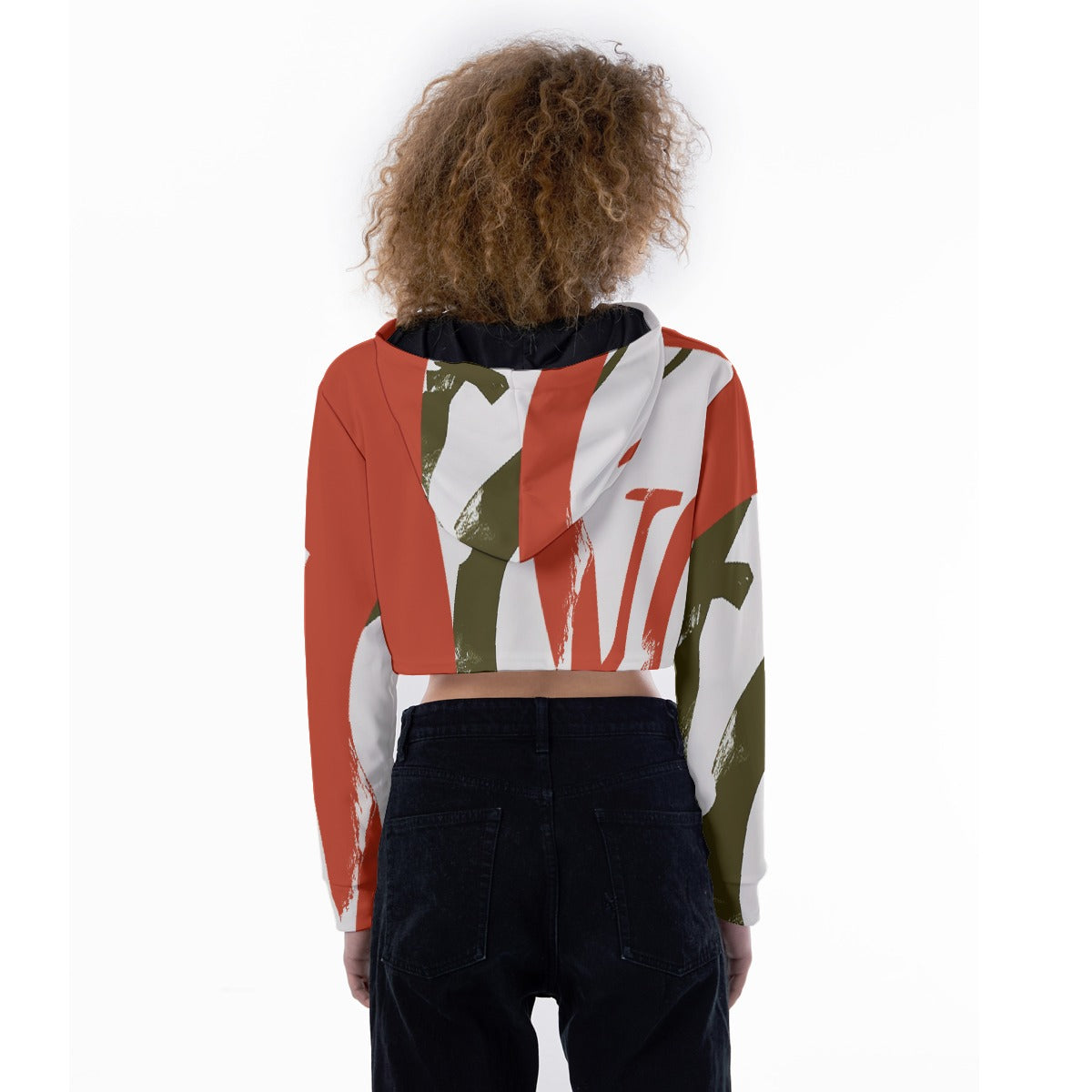 All-Over Print Women's Crop Top Hoodie