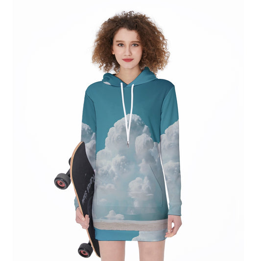 All-Over Print Women's Long Hoodie