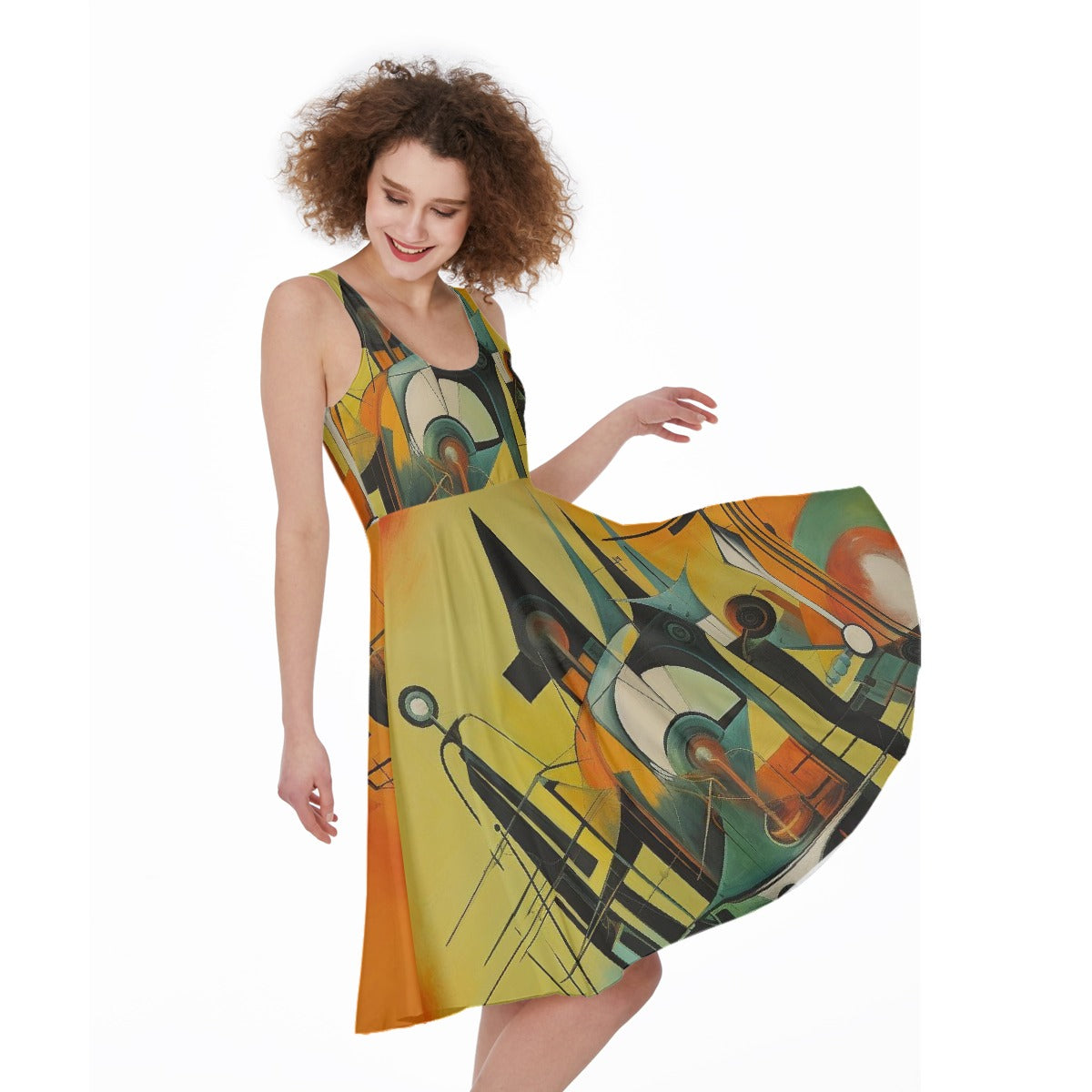 All-Over Print Women's Sleeveless Dress