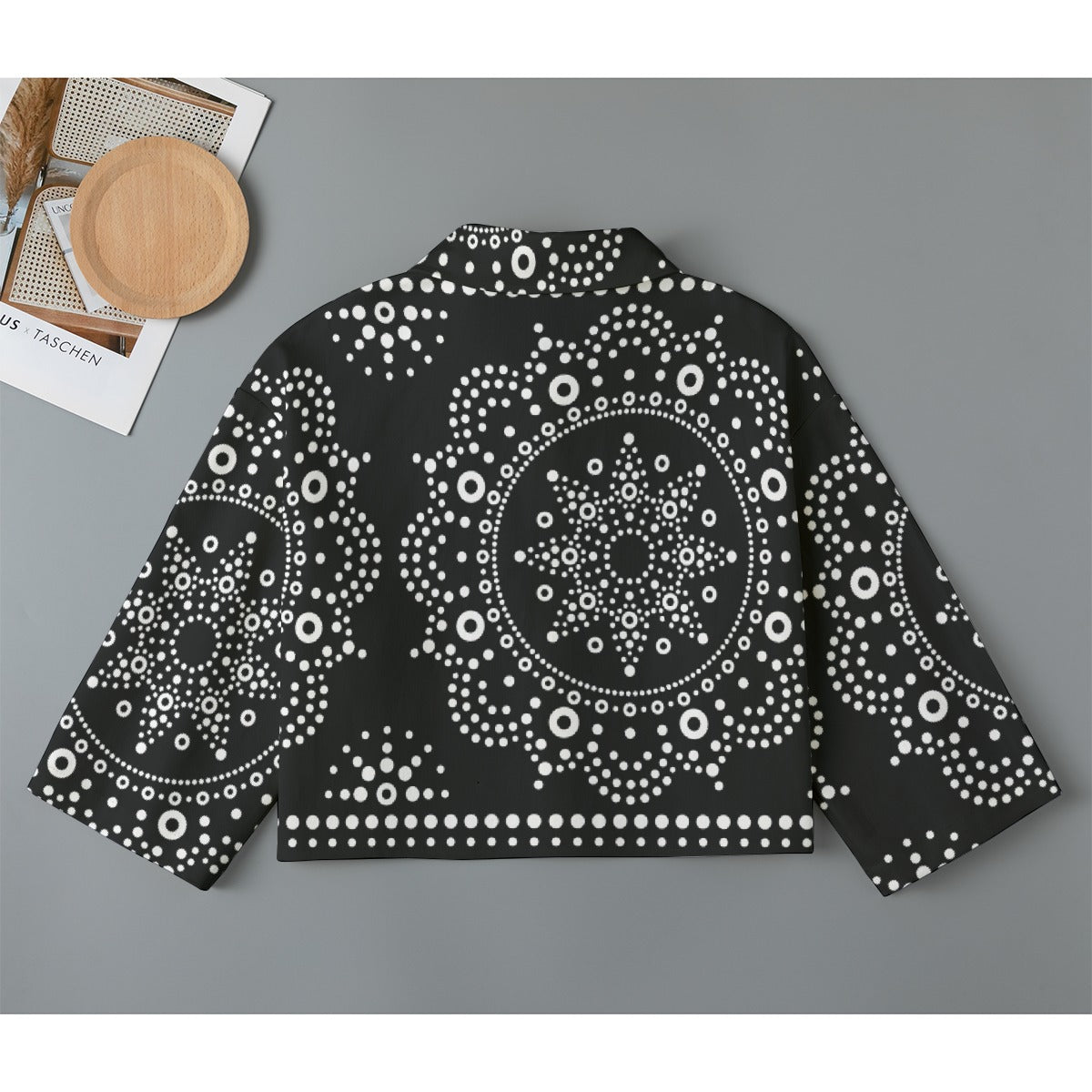 All-Over Print Women's Cropped Jacket | 245GSM Cotton
