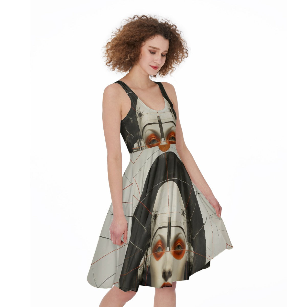All-Over Print Women's Sleeveless Dress