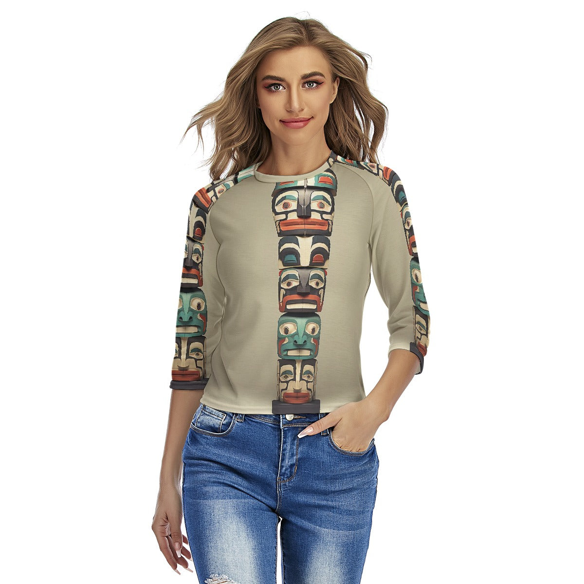 All-Over Print Women's Raglan Sleeves T-shirts