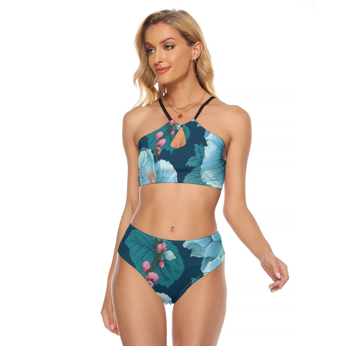 All-Over Print Women's Cami Keyhole One-piece Swimsuit