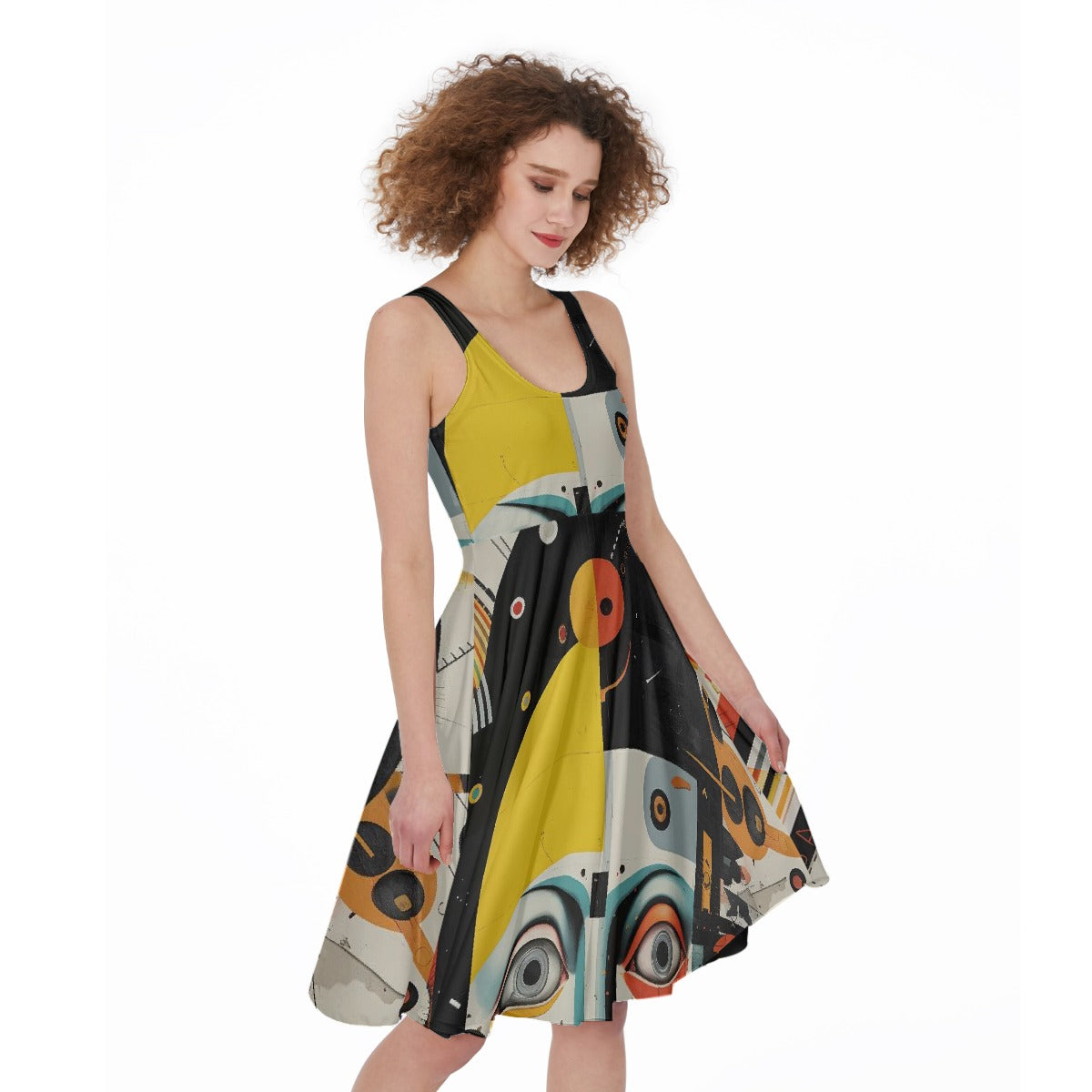 All-Over Print Women's Sleeveless Dress