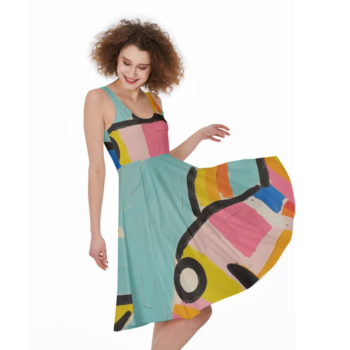 All-Over Print Women's Sleeveless Dress
