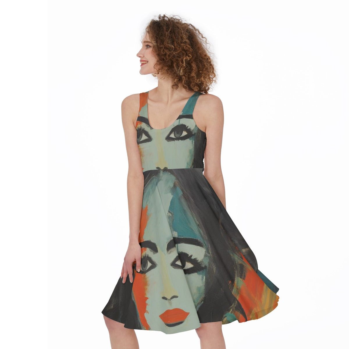 All-Over Print Women's Sleeveless Dress