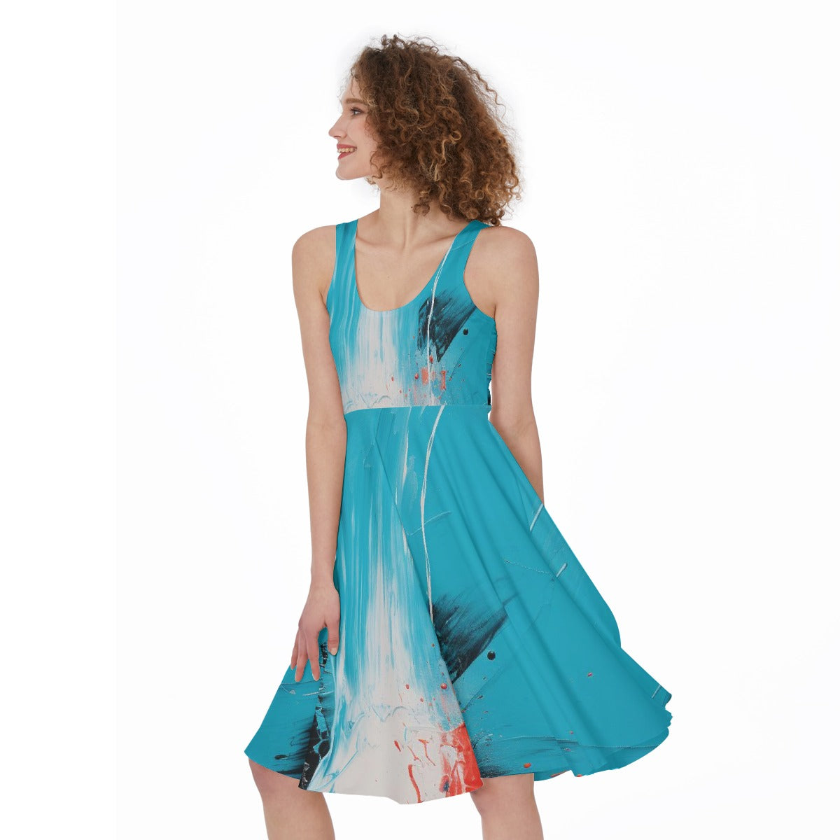 All-Over Print Women's Sleeveless Dress