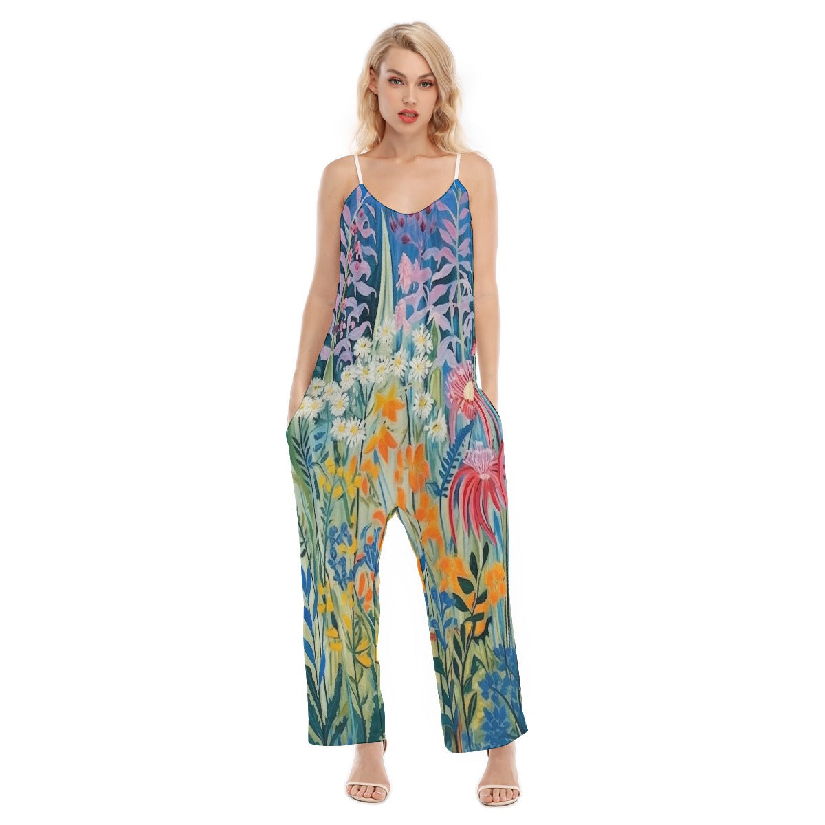 All-Over Print Women's Loose Cami Jumpsuit