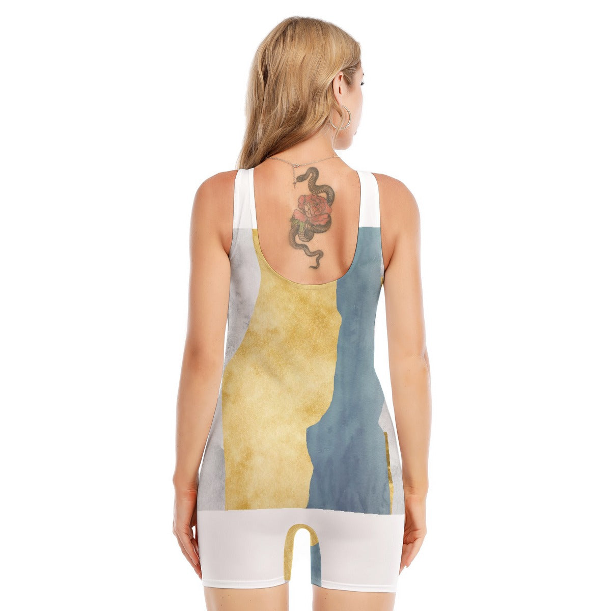 All-Over Print Women's Sleeveless One-piece Swimsuit