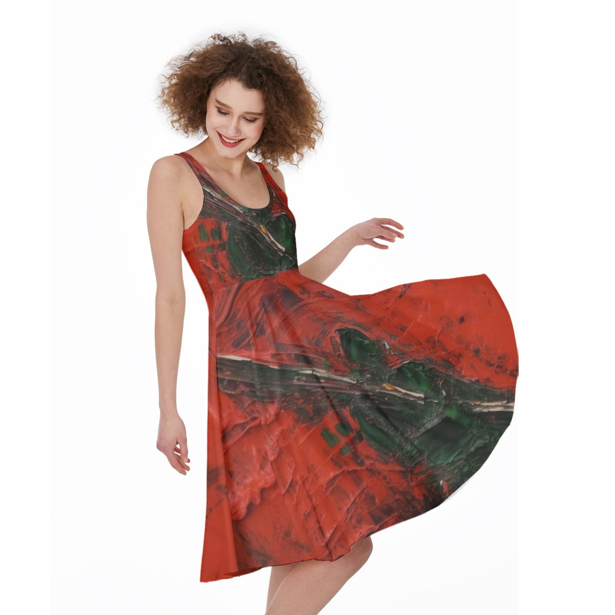 All-Over Print Women's Sleeveless Dress