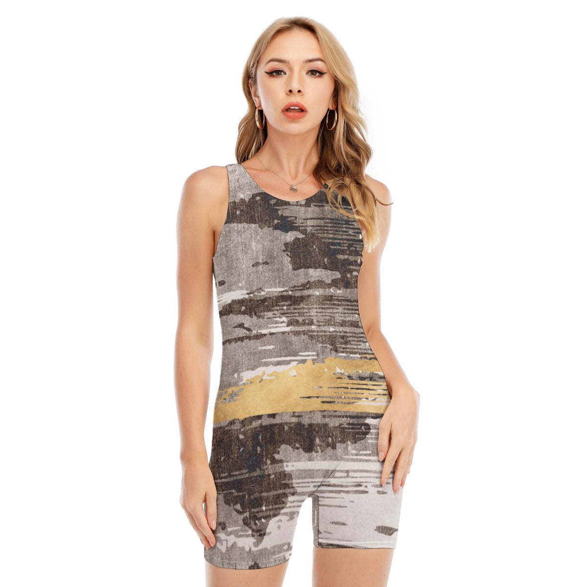 All-Over Print Women's Sleeveless One-piece Swimsuit