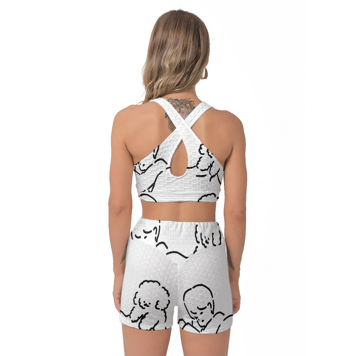 All-Over Print Women's Sports Bra Suit