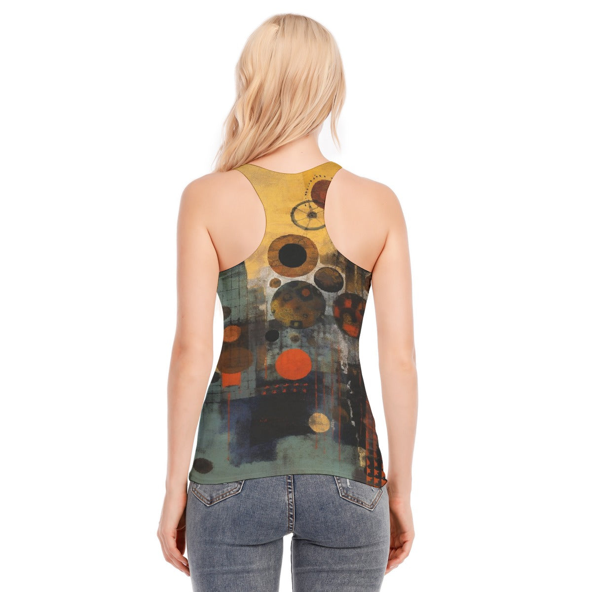 All-Over Print Women's Racer Vest | 190GSM Cotton