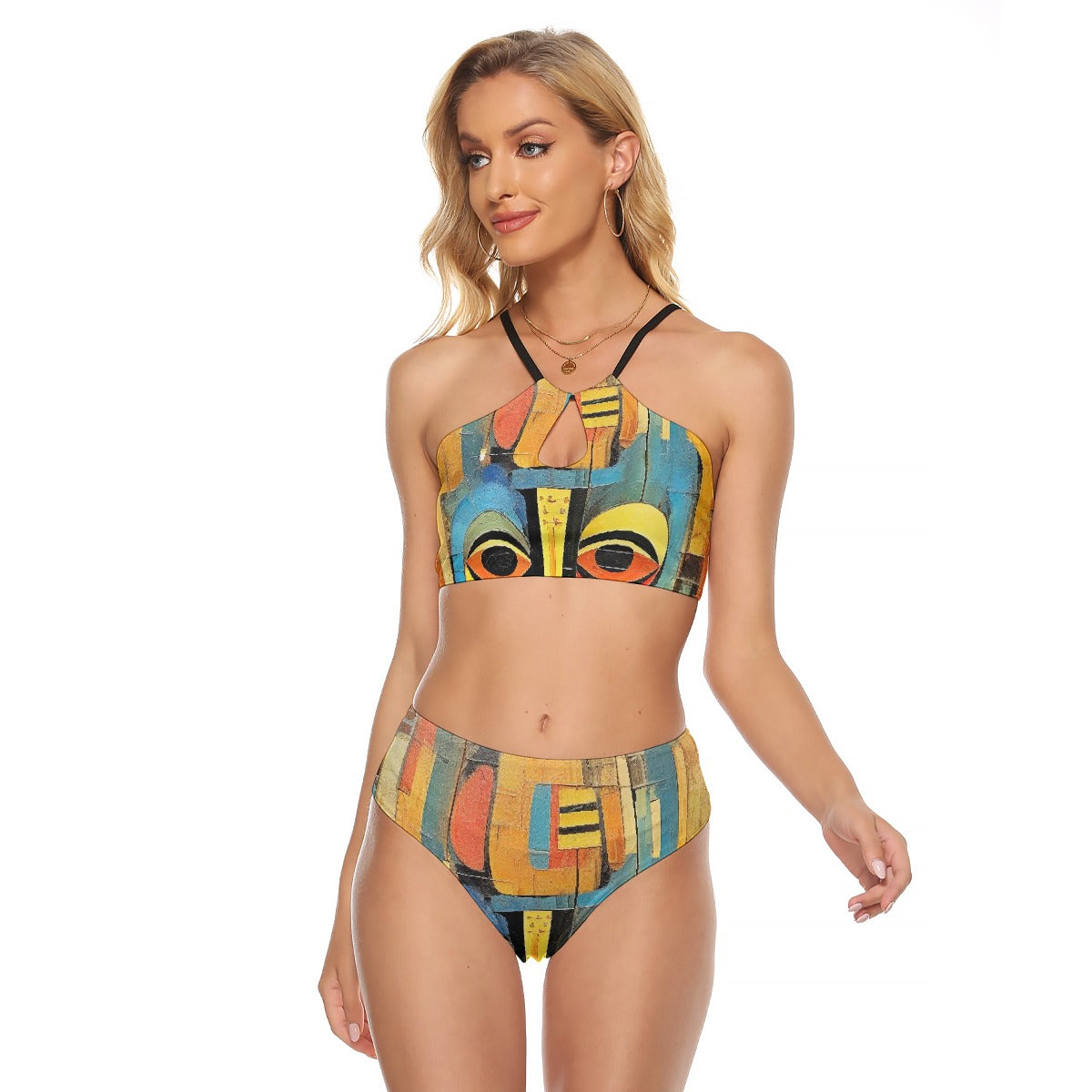 All-Over Print Women's Cami Keyhole One-piece Swimsuit