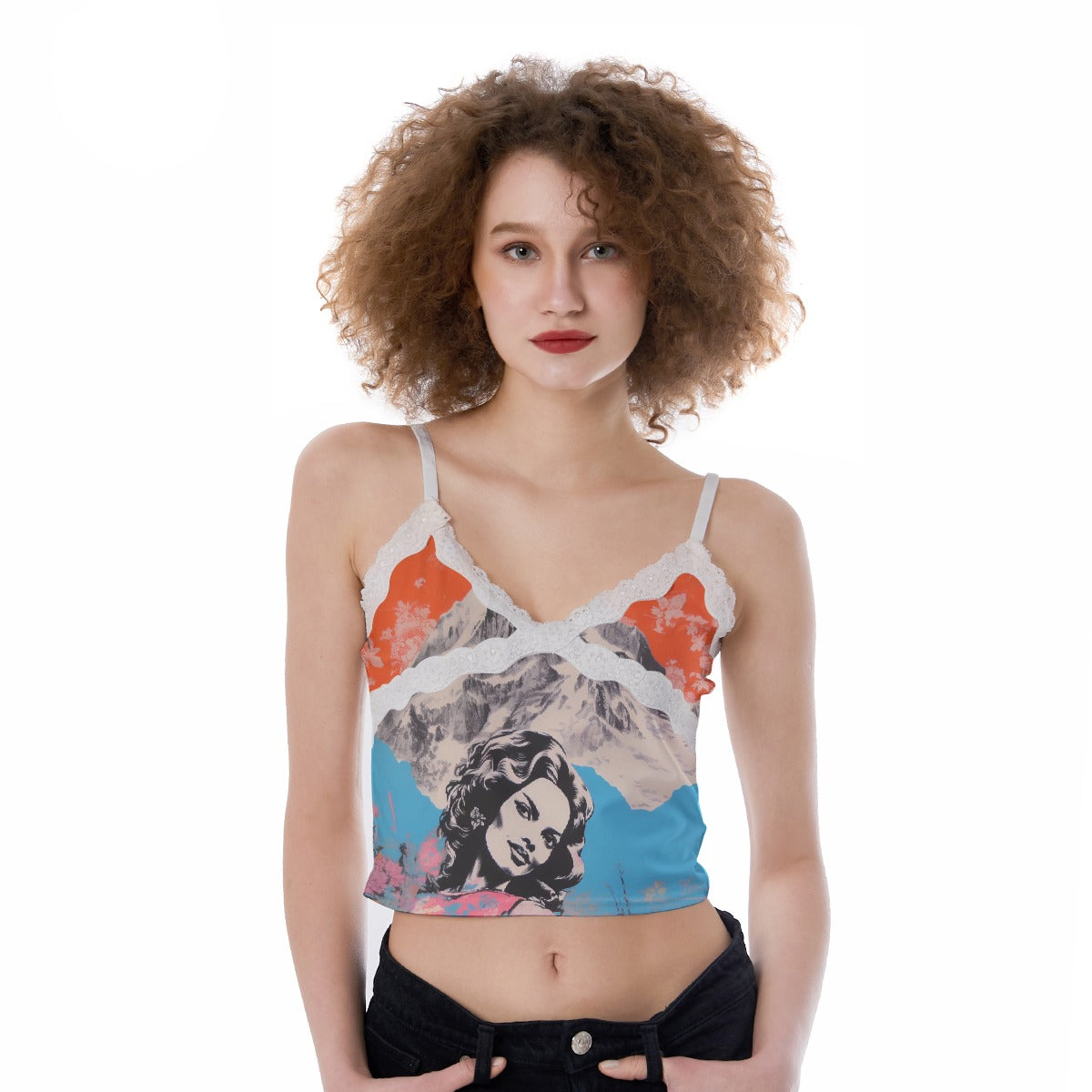 All-Over Print Women's Lace Camisole