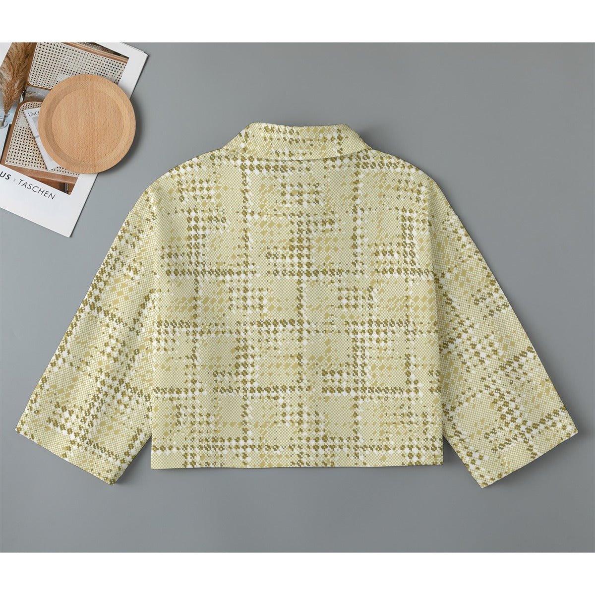 All-Over Print Women's Cropped Jacket | 245GSM Cotton