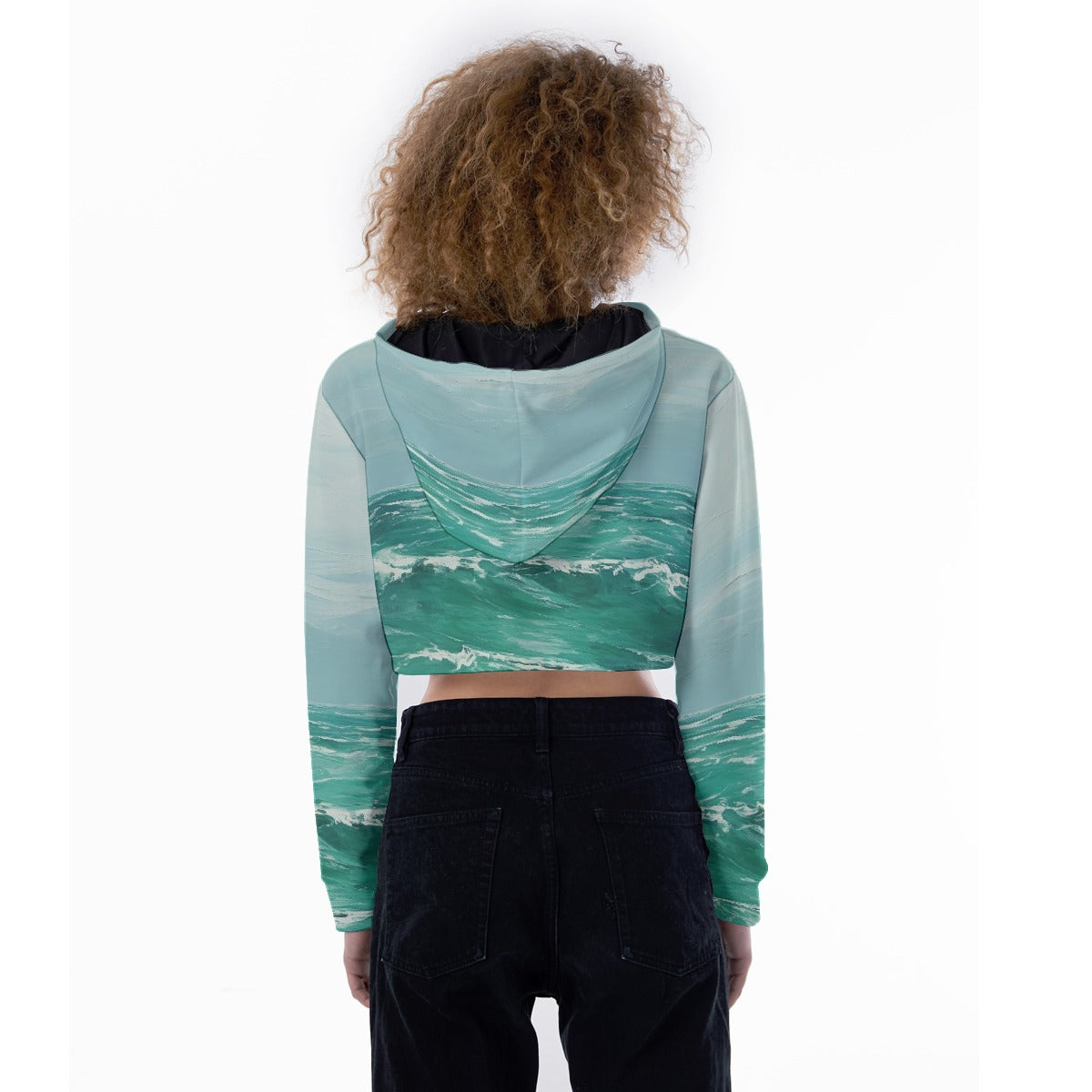 All-Over Print Women's Crop Top Hoodie