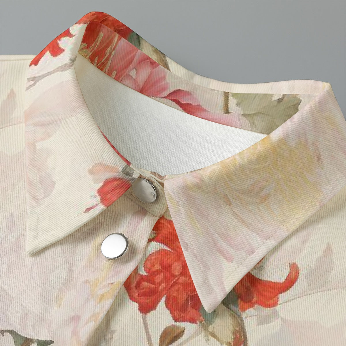 All-Over Print Women's Cropped Jacket | 245GSM Cotton