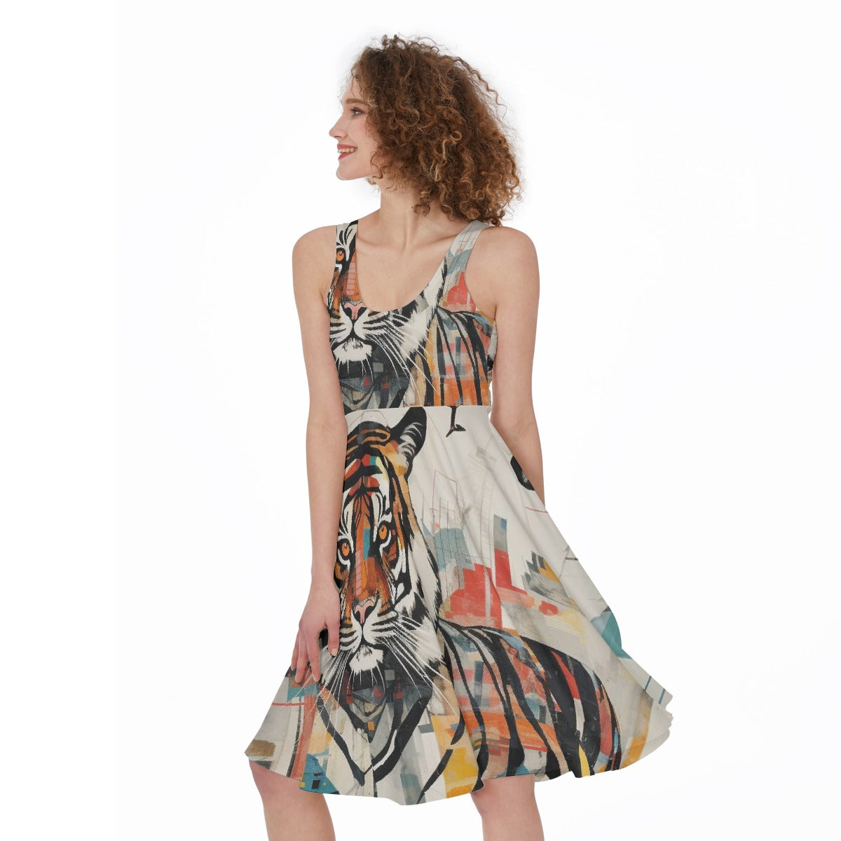 All-Over Print Women's Sleeveless Dress