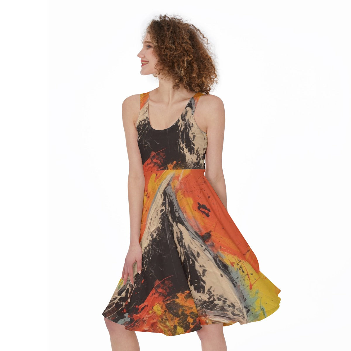 All-Over Print Women's Sleeveless Dress