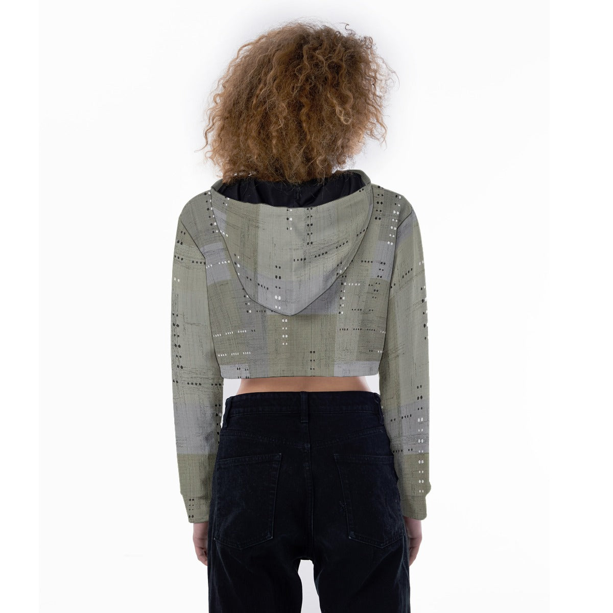 All-Over Print Women's Crop Top Hoodie