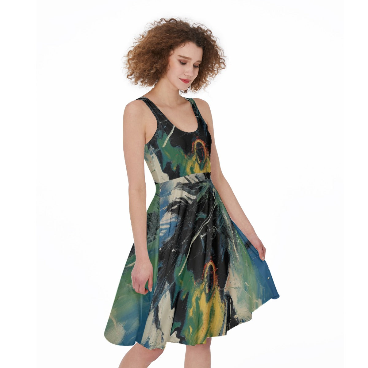 All-Over Print Women's Sleeveless Dress